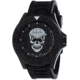 Dakota Watches Skull Fashion, Black Dial w/White Skull,Black Silicone Strap, NO 4934-7