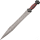 Damascus Braided Ruby Short Sword, DM5047