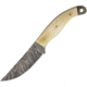 Damascus Fixed Blade Skinner Fixed Blade Knife, 3.75in, Damascus Steel, Natural Smooth Bone Handle, DM1071