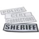 Damascus Protective Gear Reflective name plate, SHERIFF, Black/Silver, NP-SD