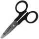 Danco Ultimate Braid Scissors, 4.63in Overall, Titanium Coated Stainless Blades, Black Plastic Handles, DBS45-B