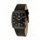Danish Design Iq14q900 Stainless Steel Mens Watch - Black Leather Band, Black SS Case, Black Face