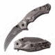 Dark Side Blades DS-A062SW Spring Assisted Knife, 3.25in, 3CR13 Stainless Steel, Talon, Stonewashed Blade, Aluminum Handle, Stonewash, DS-A062SW