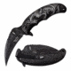 Dark Side Blades DS-A068SL Spring Assisted Knife, 3.5in, 3CR13 Stainless Steel, Talon, Black Blade, Aluminum Handle, Black/Silver, DS-A068SL