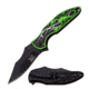 Dark Side Blades Folding Blade, 3.75in, Stainless Steel Blade, Tri-Color Anodized Aluminum Handle DS-A048BG