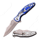 Dark Side Blades Folding Blade, 3.75in, Stainless Steel Blade, Tri-Color Anodized Aluminum Handle DS-A048SB