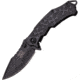 Dark Side Blades Knight Framelock A/O Black Folding Knife,3.5in,Stainless Steel,Standard Edge,Black Handle DSA031BK
