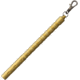 Darrel Ralph Brass Kubotan, 4.63in Overall, Attachment Clip, Brass Construction, BRASS KUBATON
