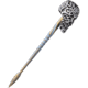 Darrel Ralph Custom Skull Push Rod Knife, 7.5in Overall, 5in Anodized Finish Titanium Blade, Sculpted 6Al-4V Titanium, SKULL PUSH ROD