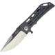 Darrel Ralph Dominator CF Tiger Bowie Folding Knife, 3.5in Two-Tone Finish S35Vn SS Clip Point Blade, Carbon Fiber, DR027
