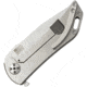 Darrel Ralph Dominator Framelock Compound Ground Blade Knife, 4.25in Closed, 3.25in Satin S35VN SS Drop Point Blade, Satin Titanium Handle, DOM FLAT COMP