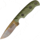 Dawson Knives Deep Notch Fixed Blade OD Fixed Blade Knife, 7.25in Overall, 3.25in Arizona Copper Finish Cpm-3V Carbon Steel Blade, OD Green Sculpted G10, DW63523