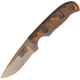 Dawson Knives Deep Notch Fixed Blade Orange Fixed Blade Knife, 7.25in Overall, 3.25in Arizona Copper Finish Cpm-3V Carbon Steel Blade, Black/Orange Sculpted G10, DW64094