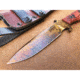 Dawson Knives Raider 5/Red Fixed Blade Knife, 10.25in Overall, 5in Arizona Copper Finish Cpm-3V Carbon Steel Blade, Black/Red Sculpted G10 Handle, Serialized, Black Kydex And Brown Leather Sheath, DW64056