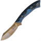 Dawson Knives Snakebite Fixed Blade Blue Fixed Blade Knife, 6.75in Overall, 3in Arizona Copper Finish Cpm-3V Carbon Steel Blade, Black/Blue Sculpted G10 Handle, Serialized, Black Kydex Sheath, DW63714