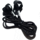 Decibullz Ear Plug Lanyard, Black, Standard, PLG1-CORD