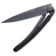 Deejo 27g Linerlock Ebony Wood Folding Knife, 3in Black Titanium Coated Z40C13 SS Blade, Ebony Wood, 9GB004