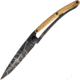 Deejo 390G Linerlock Terra Incognita Folding Knife, 7.25 black finish Z40C13 stainless blade, Olive wood handle, 3GB000054