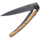 Deejo Giant 390g Linerlock Folding Knife, 7.25in Black Titanium Coated Z40C13 SS Blade, Olive Wood, 3GB001