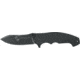 Defcon 5 Alpha Tactical Folding Knife, 4.13in, SS 8Cr13MOV, Stonewashed Blade, Anodized Textured, Aluminum Handle, Black, D5-K001