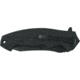 Defcon 5 Alpha Tactical Folding Knife, 4.13in, SS 8Cr13MOV, Stonewashed Blade, Anodized Textured, Aluminum Handle, Black, D5-K001