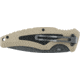Defcon 5 Bravo Tactical Folding Knife, 3.14in, SS 8Cr13MOV, SS Blade w/ Ti Coating, GFN Handle w/ Carbon Fiber, Tan, D5-K002