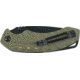 Defcon 5 Foxtrot Tactical Folding Knife, 3.34in, SS 8Cr13MOV, SS PTFE Coated Blade, GFN Handle, Green, D5-K006