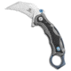 Defcon Blade Works Defcon Blade Works JK Karambit Knife Black G-10/Ti 2.5&quot; Satin TF5221, Black, CPM S35VN, adult, BHQ-93416