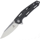 Defcon JK Cutter Framelock Folding Knife, 3.5in Satin D2 Tool Steel Blade, Black Stonewash Titanium Handle, Pocket Clip, TF33342
