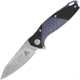 Defcon JK Mako Framelock Folding Knife, Blue, Blue stonewash finish titanium handle with carbon , TF 5290-3