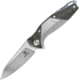 Defcon JK Mako Framelock Folding Knife, 3.5" stonewash and satin finish CPM S35VN stainles, Gray titanium handle with carbon fiber inlay, TF 5290-4