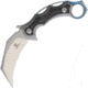 Defcon Jungle Knife Gray, 3 satin finish D2 tool steel karambit blade, Gray titanium handle with marbled carbon fiber inl, TF3101-1