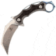 Defcon Jungle Knife Gray, 3 satin finish D2 tool steel karambit blade, Gray titanium handle with shredded carbon fiber in, TF3101