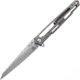 Defcon Peregrine Framelock Folding Knife, Damascus pattern titanium handle, TF 4394