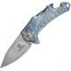 Defcon Rhino Framelock Folding Knife, Flame anodized titanium handle, TF 9315-2