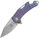 Defcon Rhino Framelock Folding Knife, Purple anodized titanium handle, TF 9315-1