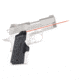 DEMO, Crimson Trace 1911 Round Heel G10 Gray Finish Lasergrip, Black