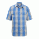 Demo,Woolrich Men's Keep It Moving Short Sleeve Classic Shirt, Limestone Check, L, 6386-LTC-DEMO