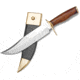 Denix Early American Bowie Fixed Blade Knife, 15 7/8in Overall, 9 3/4in Carbon Steel Clip Point Bowie Blade, Wood, 07-101