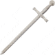 Denix Excalibur Sword Letter Opener, 8 false edge blade, Silver finish handle, DX3080