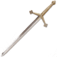 Denix Letter Opener Claymore, 10 overall, Mirror polished unsharpened blade with antique bra, DX3047