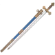 Denix Masonic Ceremonial Sword, 25 blade, Simulated gold cruciform metal handle and guard, DX4119