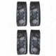 DeSantis Black - Plain - Belt Keepers (Pack of 4) - Nickel Snap U01BJG1Z1