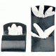 DeSantis Black - Plain - Double Latex Glove Pouch U58BJZZZ4