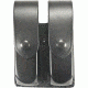 DeSantis Black - Plain - Double Mag Pouch - Black Snap U41BJJJZ3