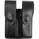 DeSantis Black - Plain - Double Mag Pouch - Hidden Snap U41BJEEZ5