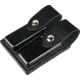 DeSantis Black - Plain - Double Mag Pouch - Nickel Snap U41BJEEZ1
