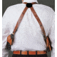 DeSantis Full Harness, Leather, Ambidextrous, Plain, Tan, A26NNFWZ0