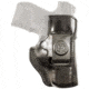 DeSantis Inside Heat IWB Saddle Leather Holster, Springfield Hellcat OSP, Right Hand, Plain, Black, 127BA6RZ0