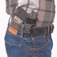 DeSantis Inside Heat IWB Saddle Leather Holsters, H&amp;K CC9 With Or Without Red Dot Sight, Left, Black, 127BB7ZZ0